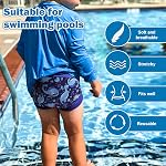 MooMoo Baby Swim Couches 3 Pièces Lavables Réutilisables Swimpants pour Les Enfants Garçons Filles Leçons de Natation Bleu S/1-2T