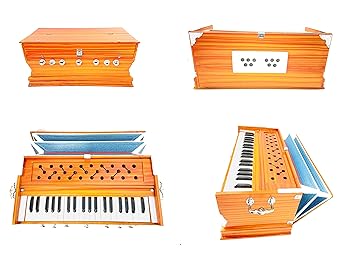 KHALSA MUSICAL 7 STOPPER, Double Bellow, 39 Key, Two Reed(Bass-Male),3 1/4 Octave 3.1/4 Octave Hand Pumped Harmonium