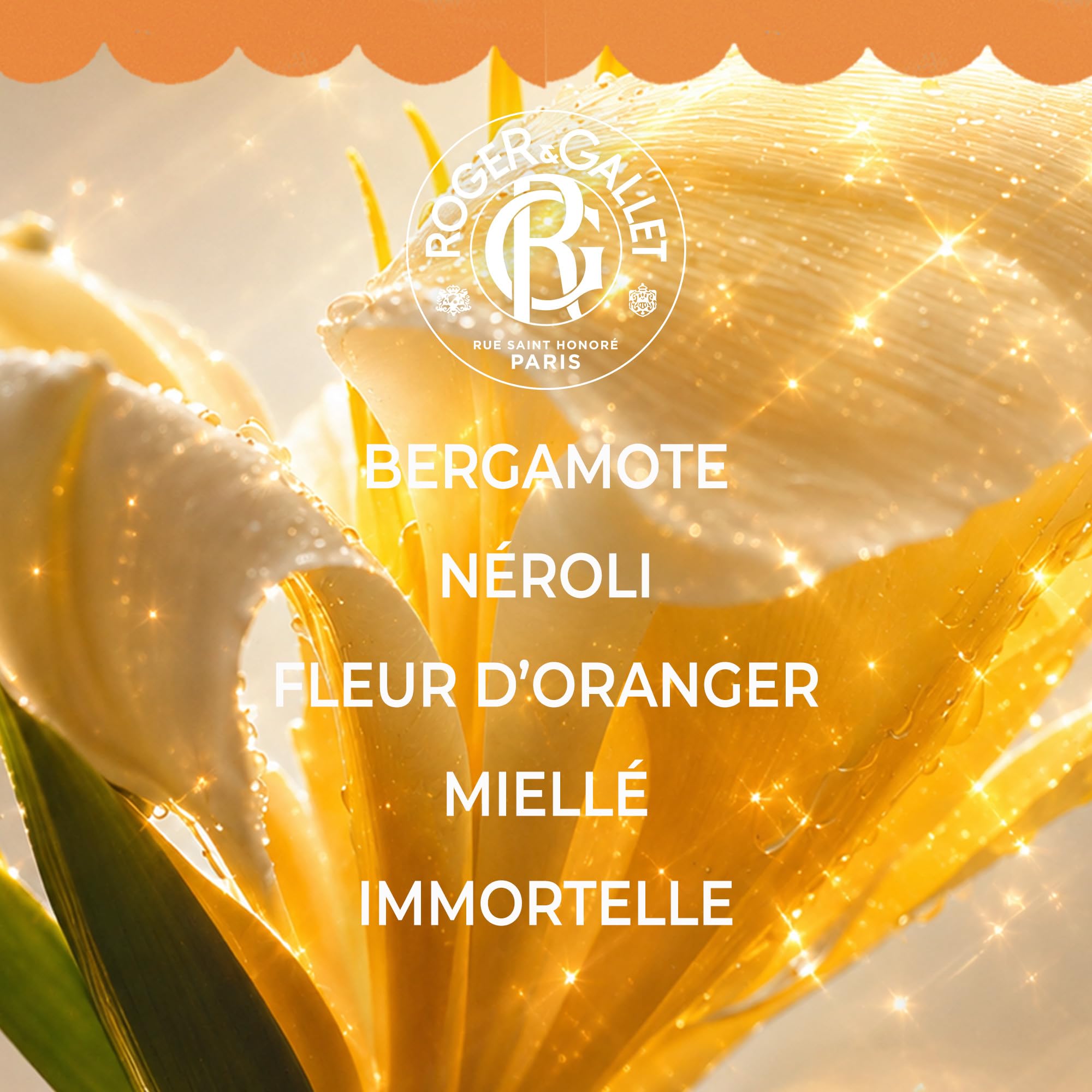 RogerGallet - Coffret Cadeau Noël Femme Néroli - Eau Parfumée Bienfaisante 100 ml + Lait Corps Offert - Idée Cadeau Femme aux Notes de Fleur d’Oranger, Immortelle et Fleur de Néroli