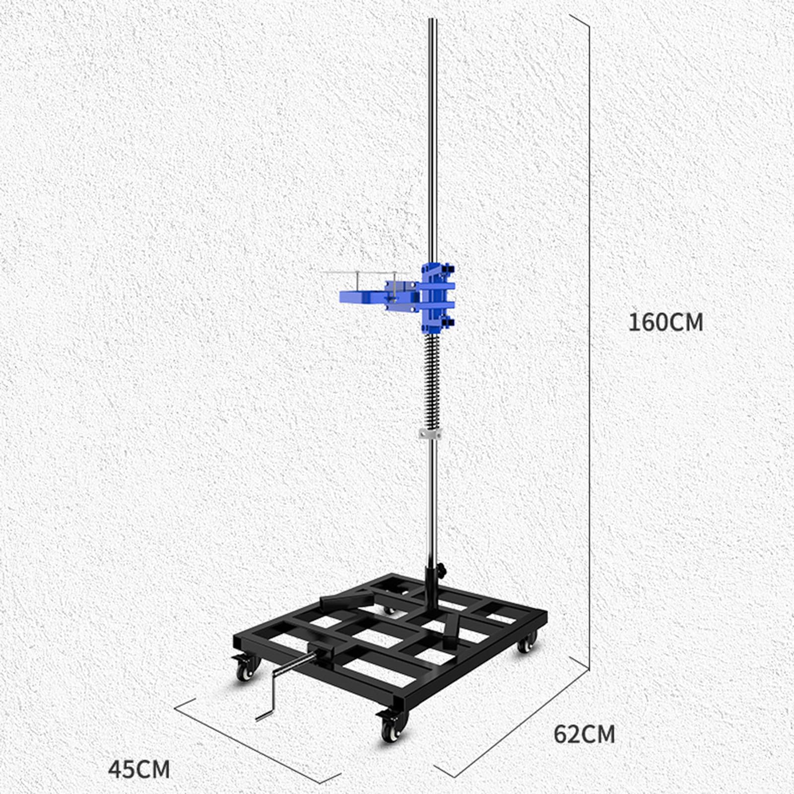 Miscelatore Pneumatico per vernice Miscelatore Automatico Pneumatico per vernice da 2600 W, agitazione con Rotazione a 360 Gradi con Supporto ausiliario per agitatore