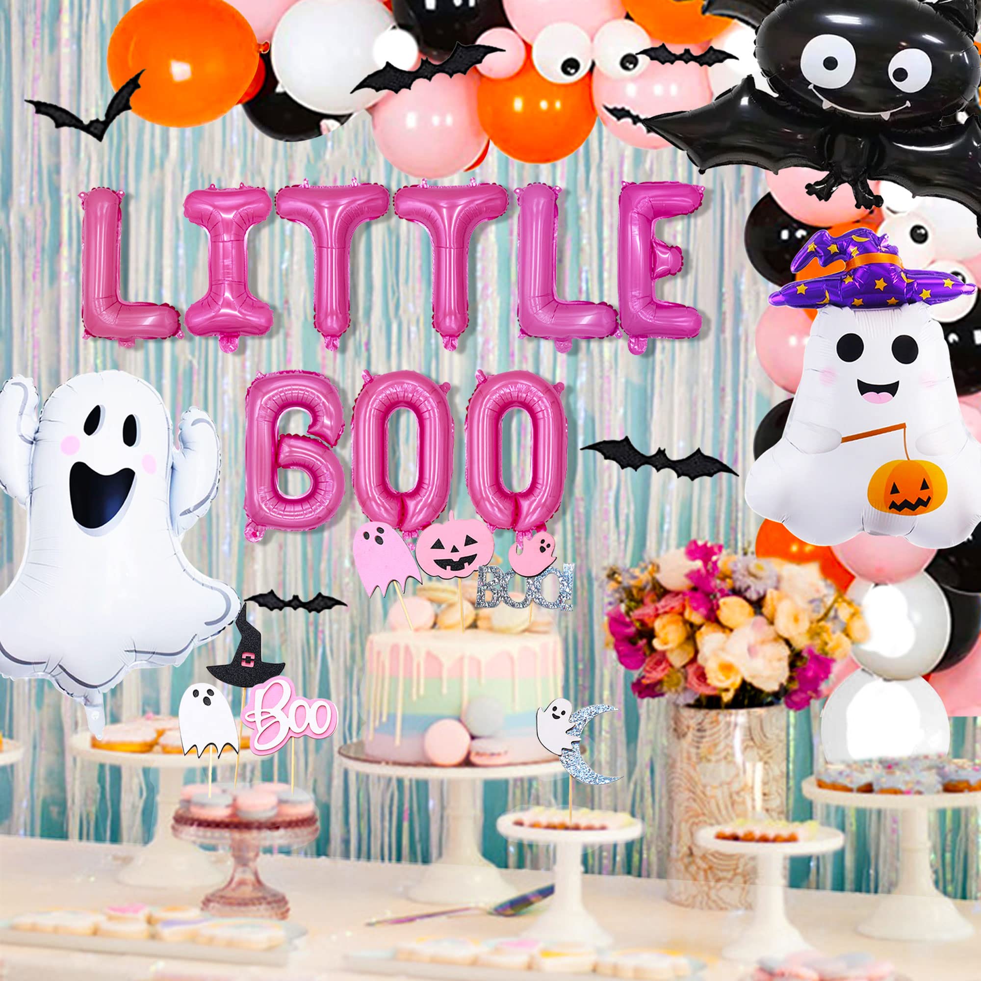 Photo 1 of JeVenis Little Boo Baby Shower Decoration Little Boo Birthday Decoration Girl Little Boo Cake Decoration Little Boo Party Decoration