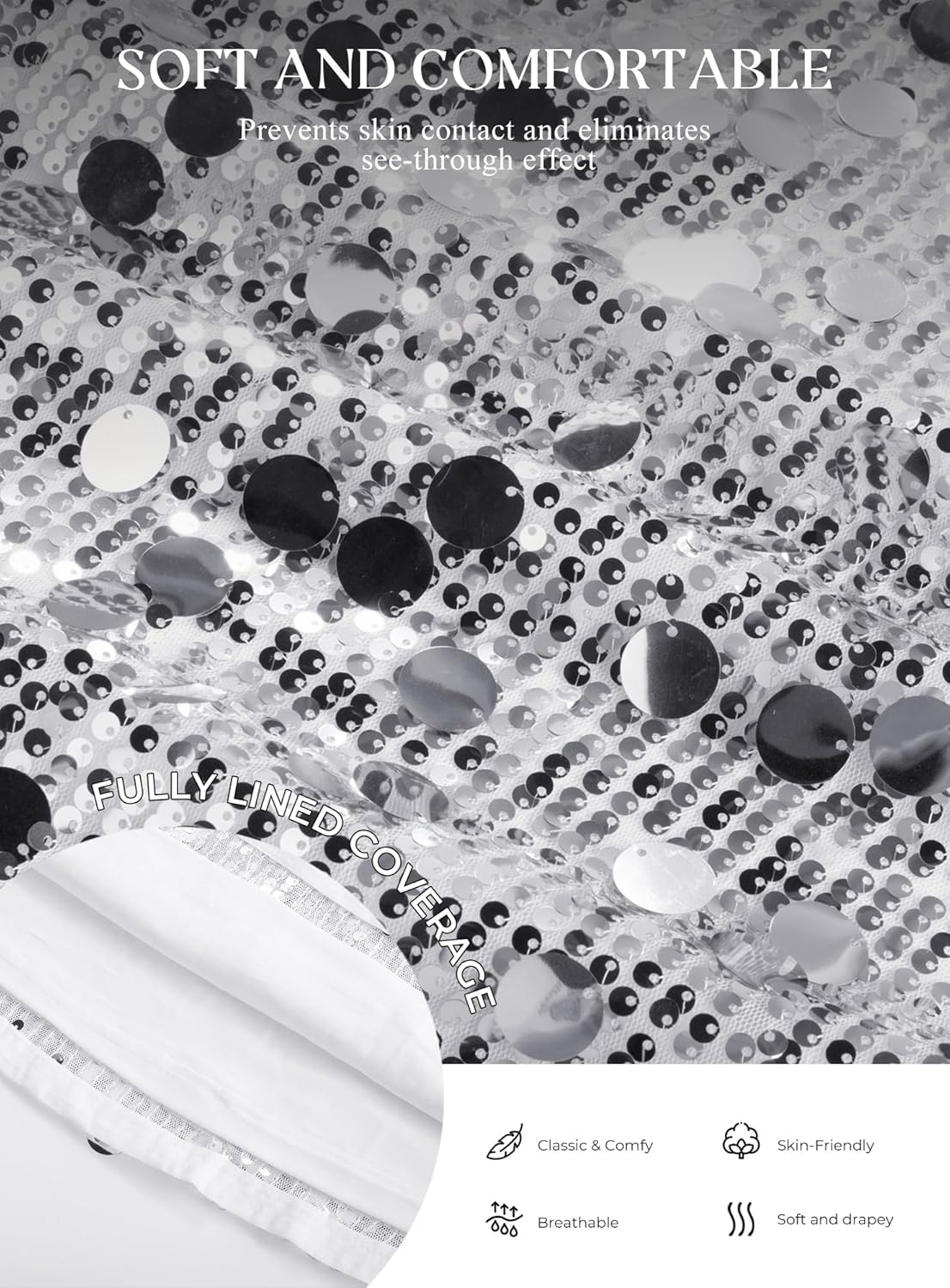 GRACE KARIN Women's Sequin Top Sleeveless Sparkly Dressy Tank Tops Vest Glitter Cocktail Party Shiny Club Night - Image 4