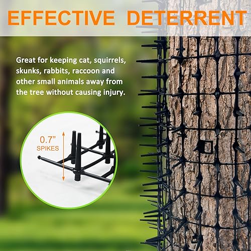 Miniatura 3 de Hugeleaf - Tapete de plástico para gatos de 12 pies, tapete de plástico para entrenamiento de gatos con picos para mantener a las mascotas alejadas,