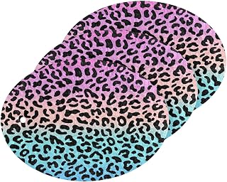 Coikll Leopard Kitchen Sponges Cleaning Odor Free Non Scratch Dish Sponge for Cleaning Dishes Bathroom - 3 PCS