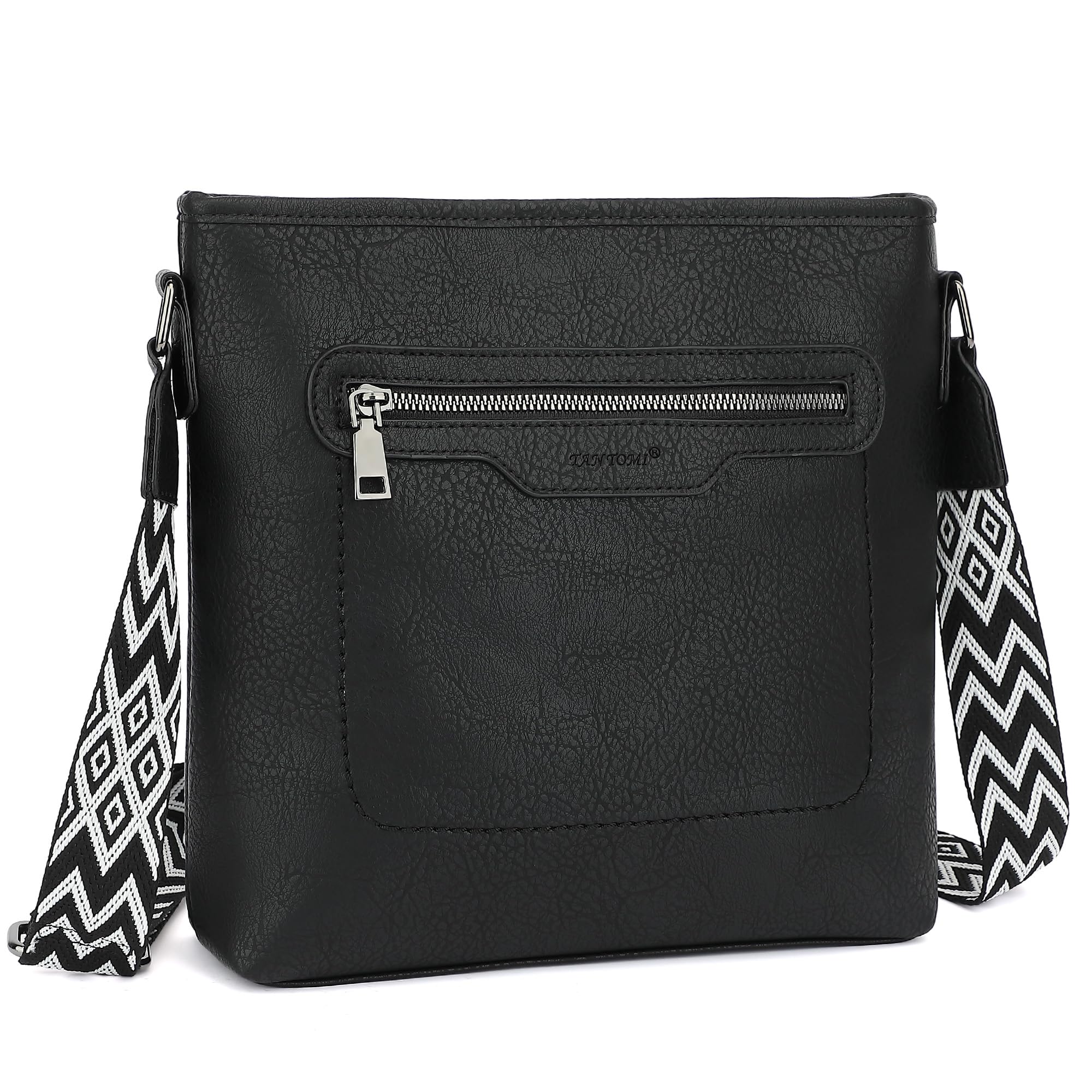 TANTOMI Umhängetasche Damen, Handtasche Damen Leicht Schultertasche Damen, Taschen Damen für Verstellbarem Farbigem Riemen