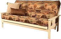 Vista 3 de MFD Futón Montana, Verde, Madera, Colchón canadiense