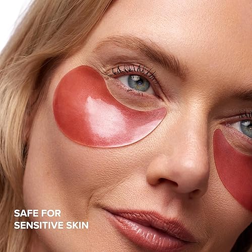 Vista 11 de DRMTLGY Brightening Eye Masks (30 Pairs) - Caffeine Eye Masks for Dark Circles and Puffiness with Hyaluronic Acid, Eye Patches for Puffy Eyes