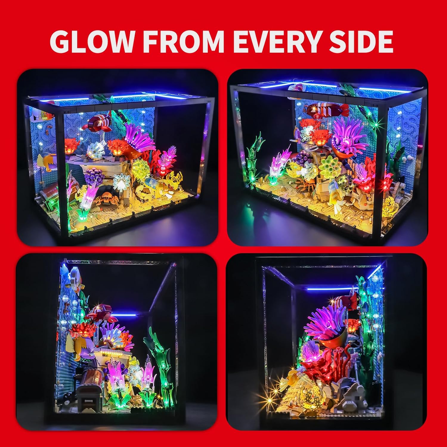 BRIKSMAX 2.0 Light Kit for Lego-Tropical Aquarium -Innovative Led Lighting Compatible with Lego Icons 10366 - Not Included Model Set