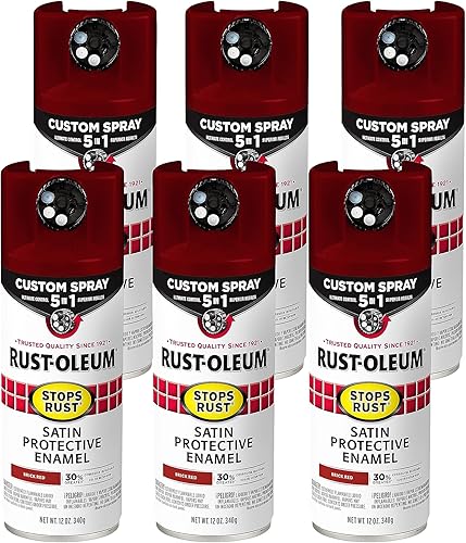 Vista 426 de Rust-Oleum 376885 Pintura en aerosol 5 en 1 personalizada para prevención del óxido, 12 onzas, transparente brillante