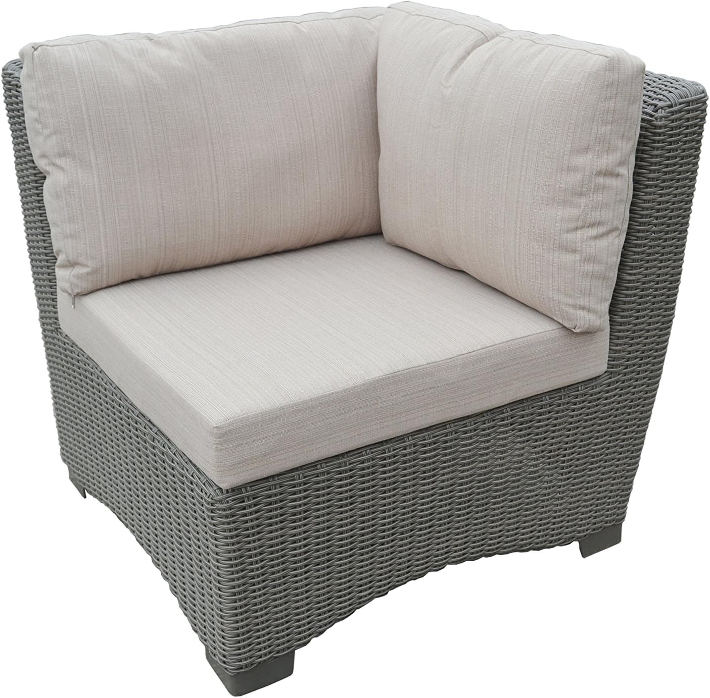 W Unlimited 7-Piece Outdoor Patio Furniture Set with Coffee Table and Cushions Infinity Collection, Black Wicker