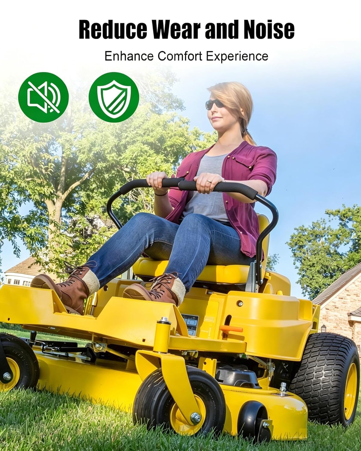 Polea tensora AUC10172 para John Deere 15959 Z335E Z525E Z535M Z535R Z540M Z540R ZTrak, polea de correa plana para cubierta de cortacésped