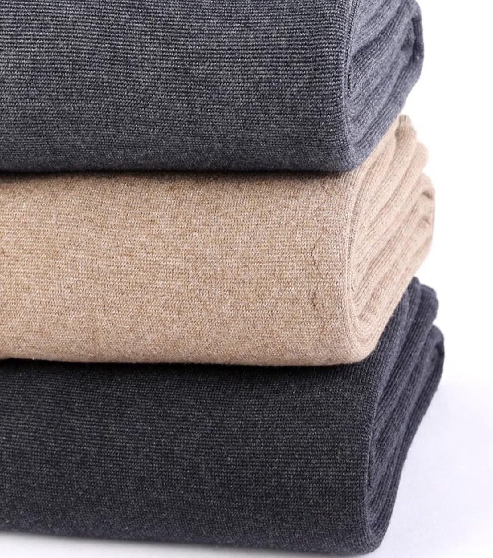 Ropa Interior térmica de los Hombres de Las Mujeres, Forro Polar Pantalones térmicos de la Capa Base de otoño/Invierno, 100% Cachemira Leggings