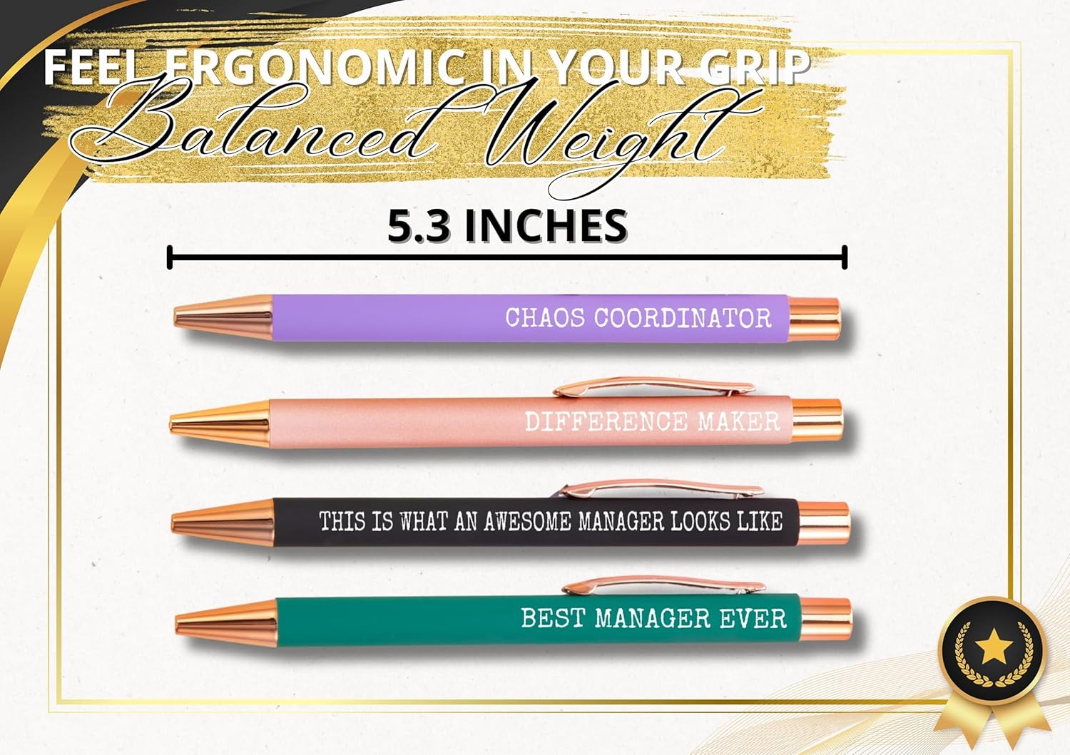 InnoBeta Manager Ballpoint Pen Set of 4 - Perfect Gifts for Boss Ladies on Birthday, Christmas, National Boss's Day, Retirement and Anniversary - Image 4