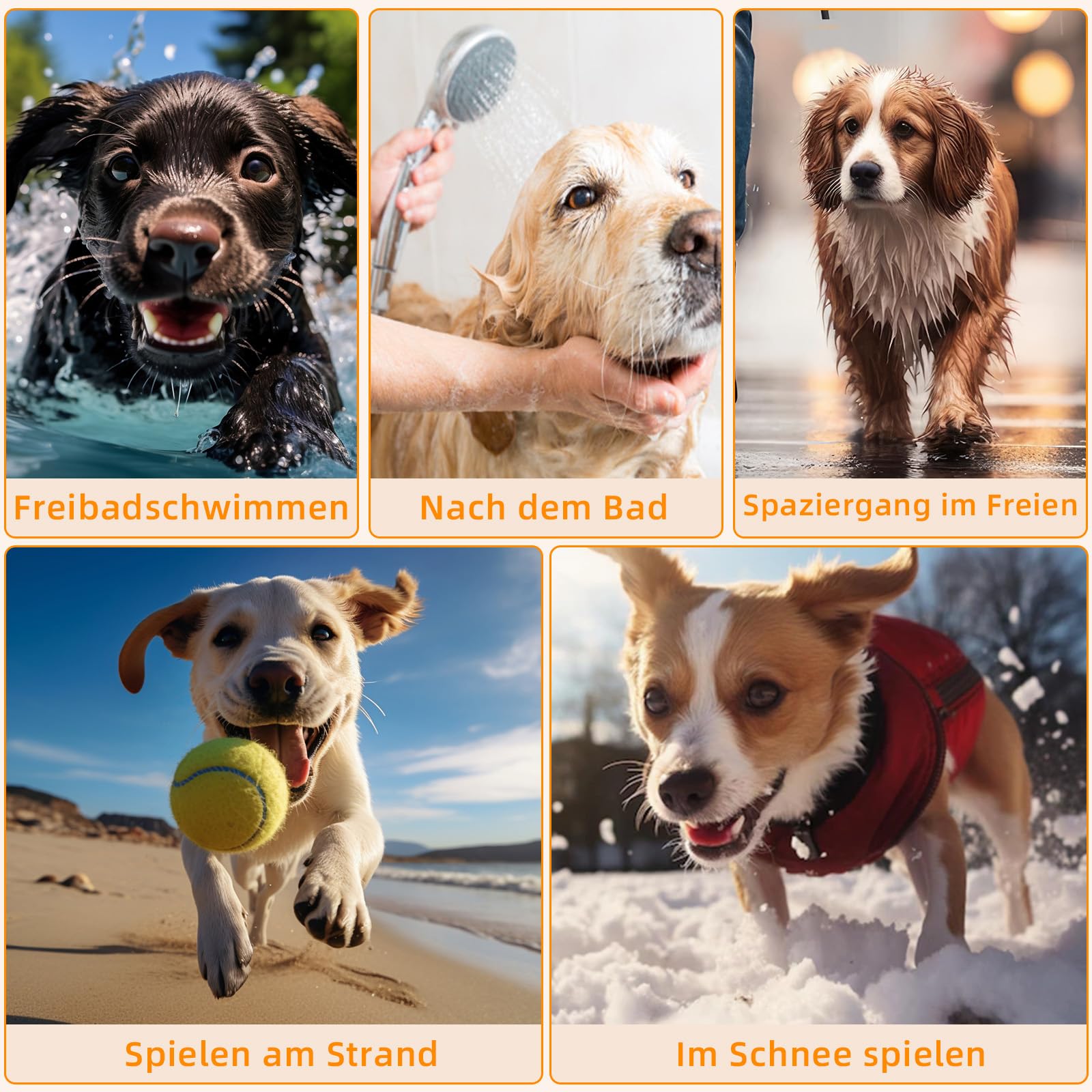Juego de 2 toallas para perros extraabsorbentes, toallas para perros de microfibra, suaves, duraderas y de secado rápido, ideales para perros pequeños, medianos y grandes