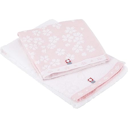 Amazon Co Jp 今治タオル 桜おり布 タオルセット ピンク Is7615 Pi ホーム キッチン