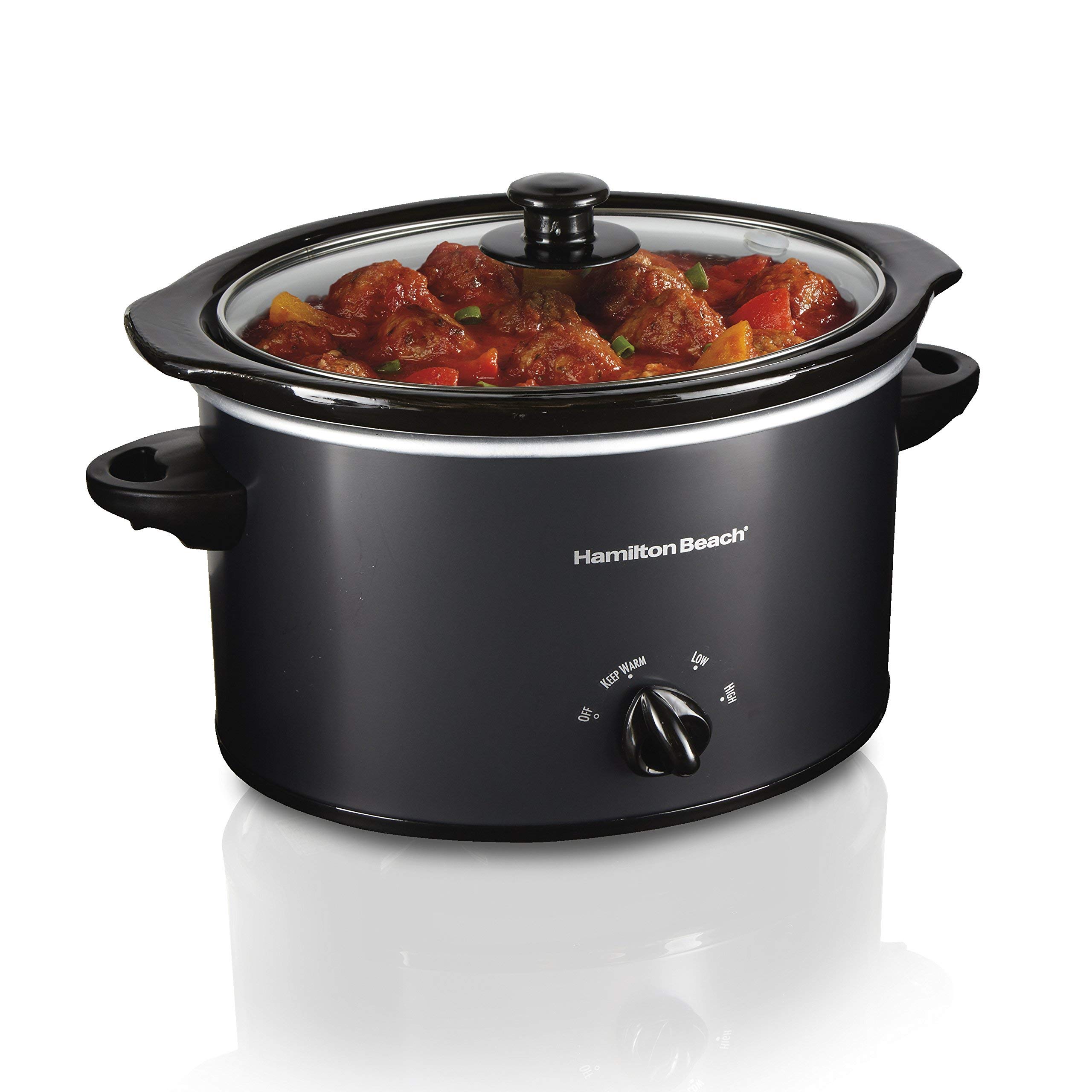 Hamilton Beach 33231 Programmable Slow Cooker 3 Quart Black Renewed