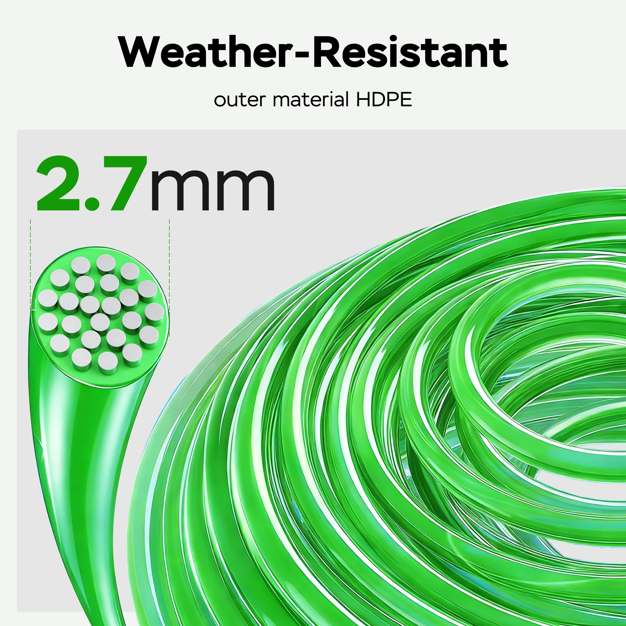 Begrenzungskabel Mähroboter - 100m Rasenroboter Begrenzungsdraht Set mit 50 Erdnägel +10 Verbinder +10 Anschlussklemmen, Allgemein Rasenmäher Roboter Kabel Kompatibel mit Gardena Husqvarna Worx Bosch - 4