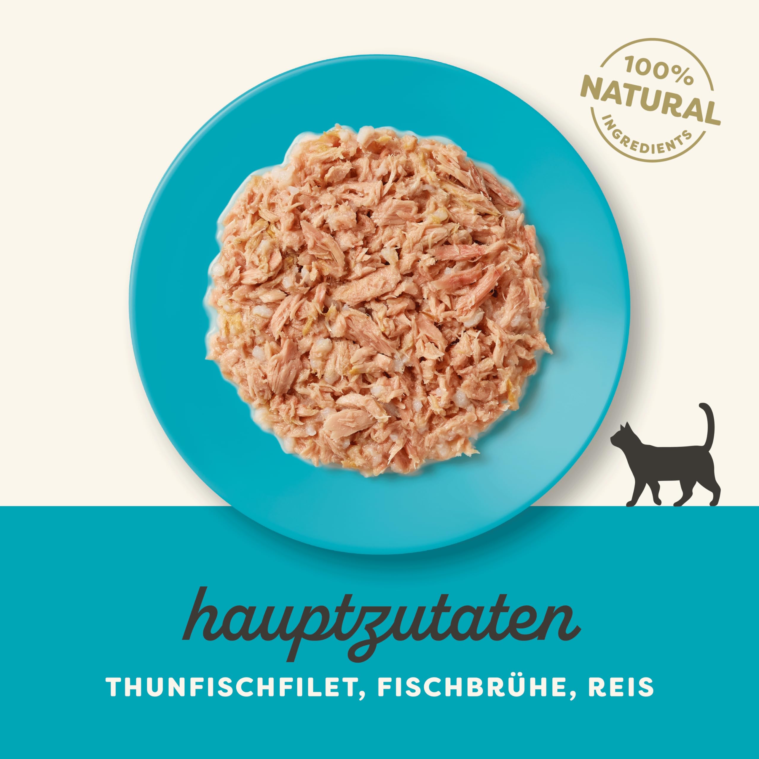 Applaws 100% natürliches Premium-Nassfutter für Katzen, Thunfischfilet in Brühe - Packung mit 24 x 156g Dosen