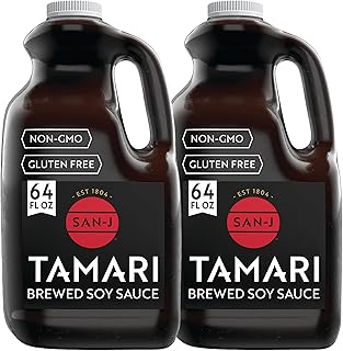 San-J - Gluten Free Tamari Soy Sauce - Specially Brewed - Made with 100%...