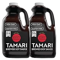 Vista 10 de Salsa de soja sin gluten, sin GMO etiqueta negra San-J Tamari, 64 onzas