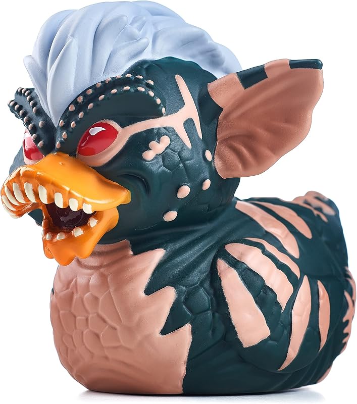 TUBBZ Gremlins Stripe Figura de pato coleccionable – Mercancía oficial – Regalo único de vinilo de edición limitada para coleccionistas | Mercancía oficial de la película de terror y comedia Gremlins, figuras coleccionables a rayas, pato de vinilo con caja para exhibición