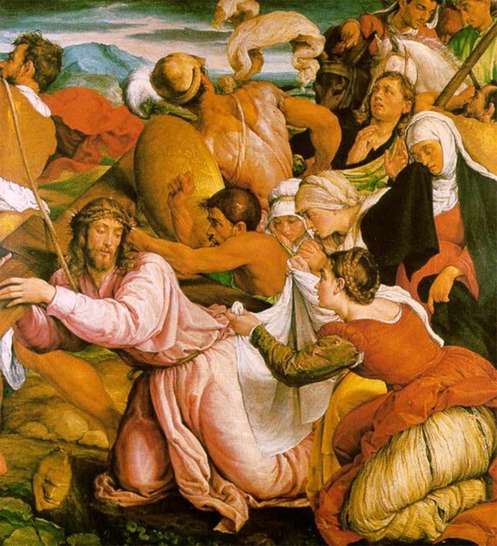 POSTERIIk Famous Animal Posters Vintage Picture the Way to Calvary by Jacopo Bassano Modern Wall Decor for Home Decor 60x90cm