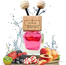 Vitalia Essentials AC Vent Car Air Freshener | Reed Diffuser Style | Strong Blend | Masks All Odours | Free Refills with all packs (SUGAR RUSH)