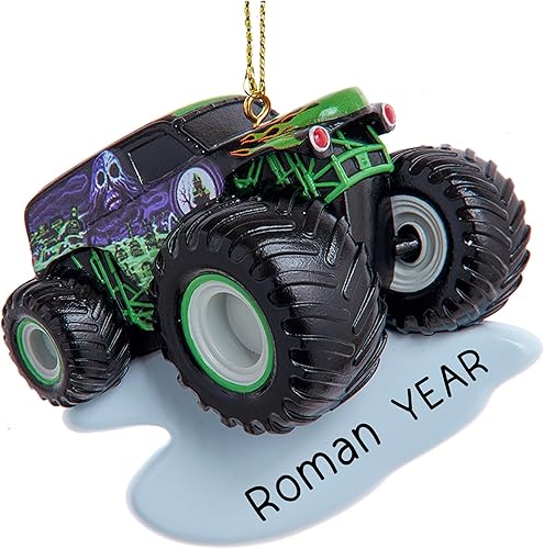 Adorno personalizado de Monster Jam 2023  Personalización gratuita en 24 horas  Adorno de Navidad con nombre en una caja de regalo  Adorno de camión