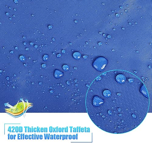 Miniatura 2 de GYMTOP Cubierta impermeable de 7.8 a 18.2 pies 420D gruesa para kayak, cubierta de almacenamiento al aire libre, protección UV, protector solar para