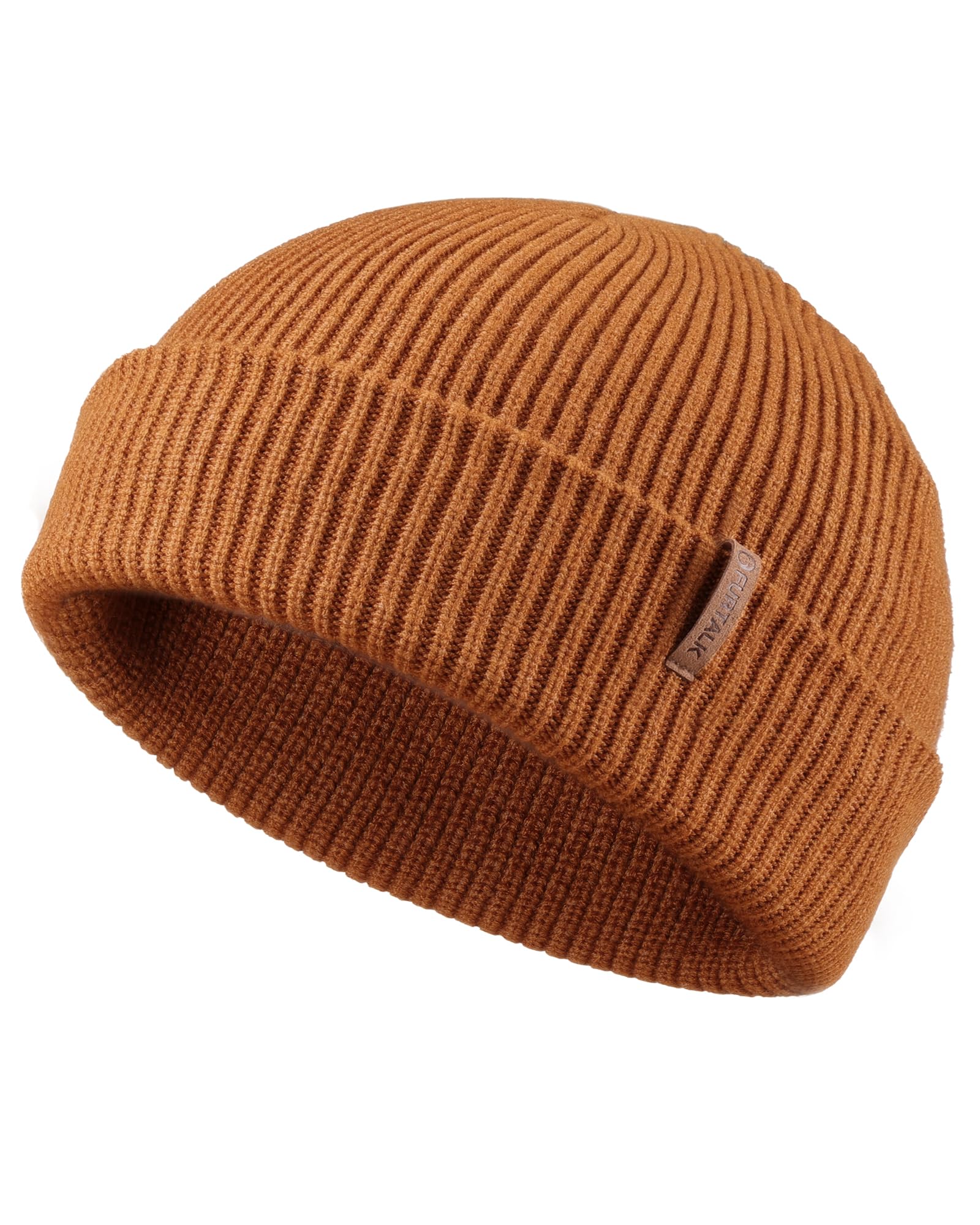 FURTALK Fisherman Beanie for Men Women 2 Styles Cuffless or Cuffed Knitted Unisex Winter Hat Outdoor All-Day Warmth