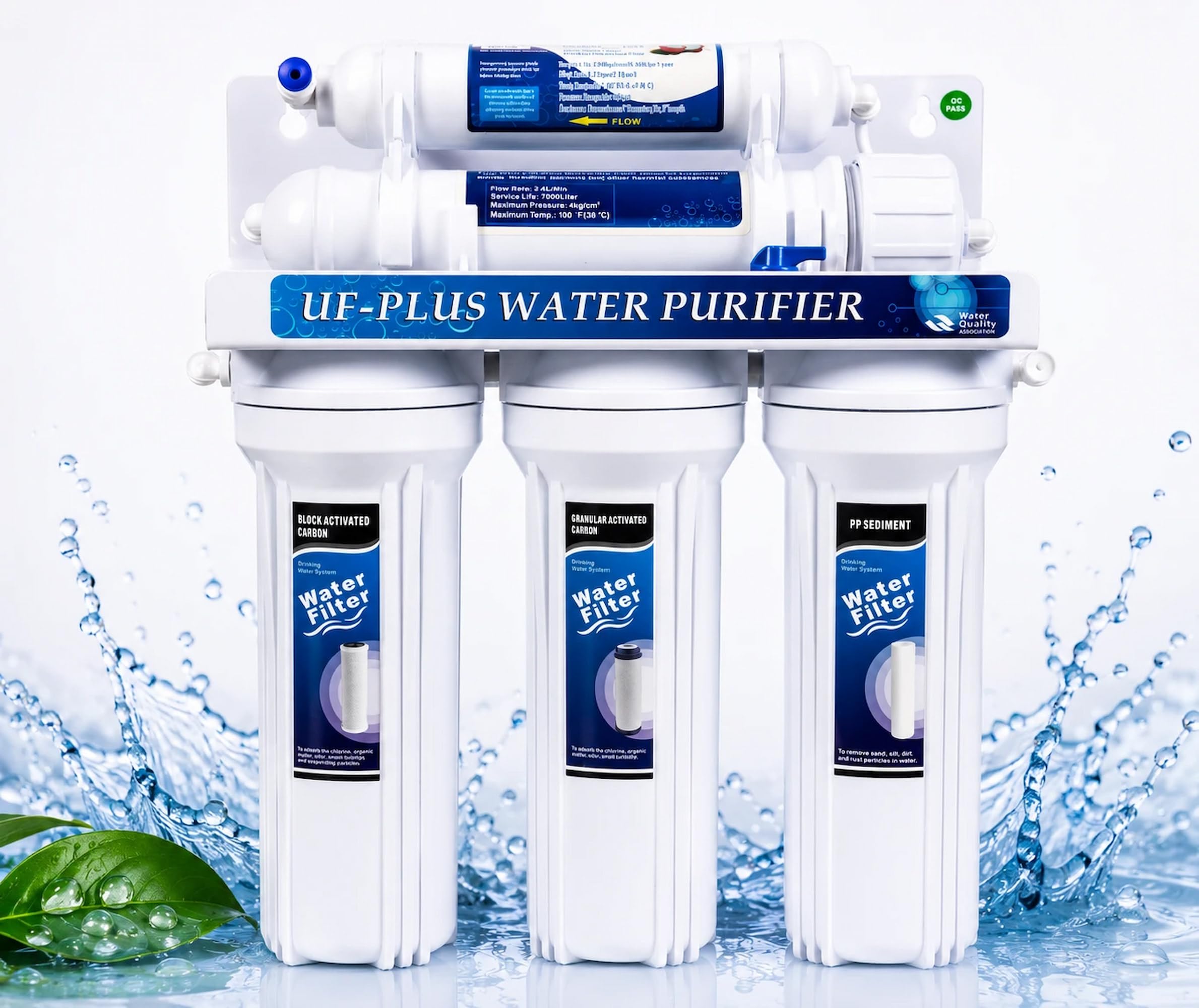 Depuratore Acqua Ultrafiltrazione 5 Stadi filtri | DC-UF5 Purificatore domestico acqua potabile dal rubinetto di casa