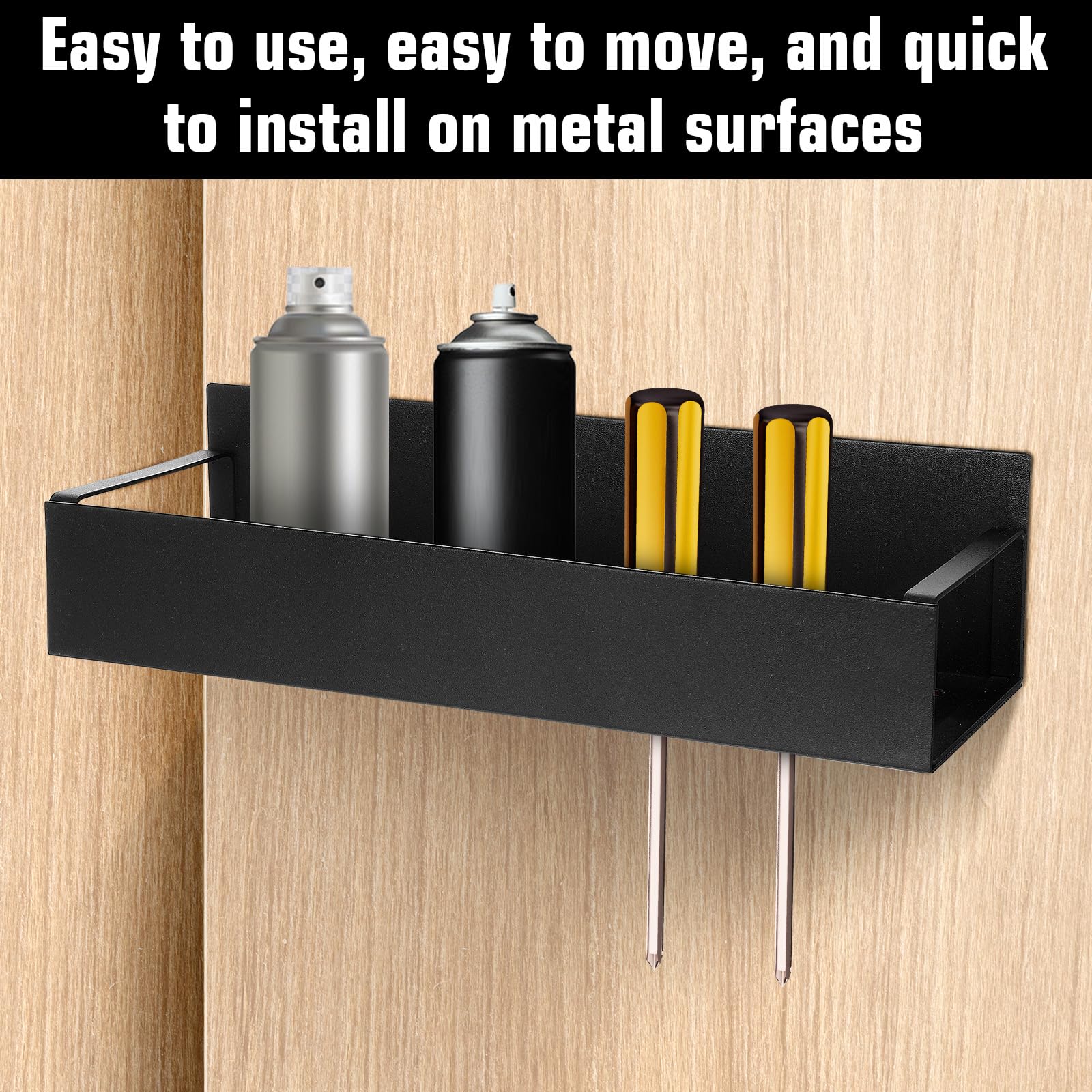 Magnetic Spray Can Holders (4-Pack) - Heavy Duty Wall Or Toolbox Mount Organizer For Garage, Home, Workshop