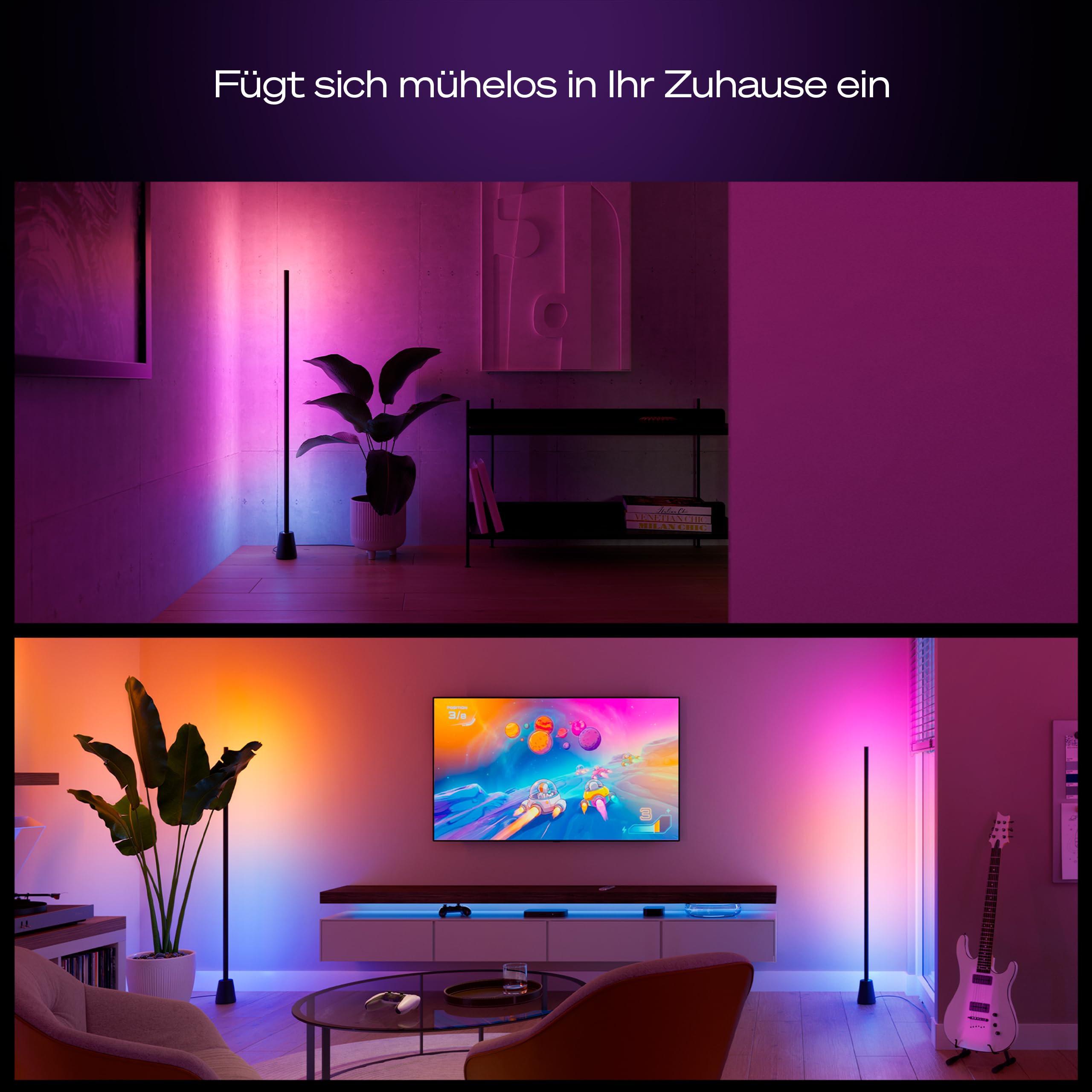 Philips Hue Play Stehleuchte RGBWWIC LED 122 cm Smart Lighting Alexa Google Home Apple Home