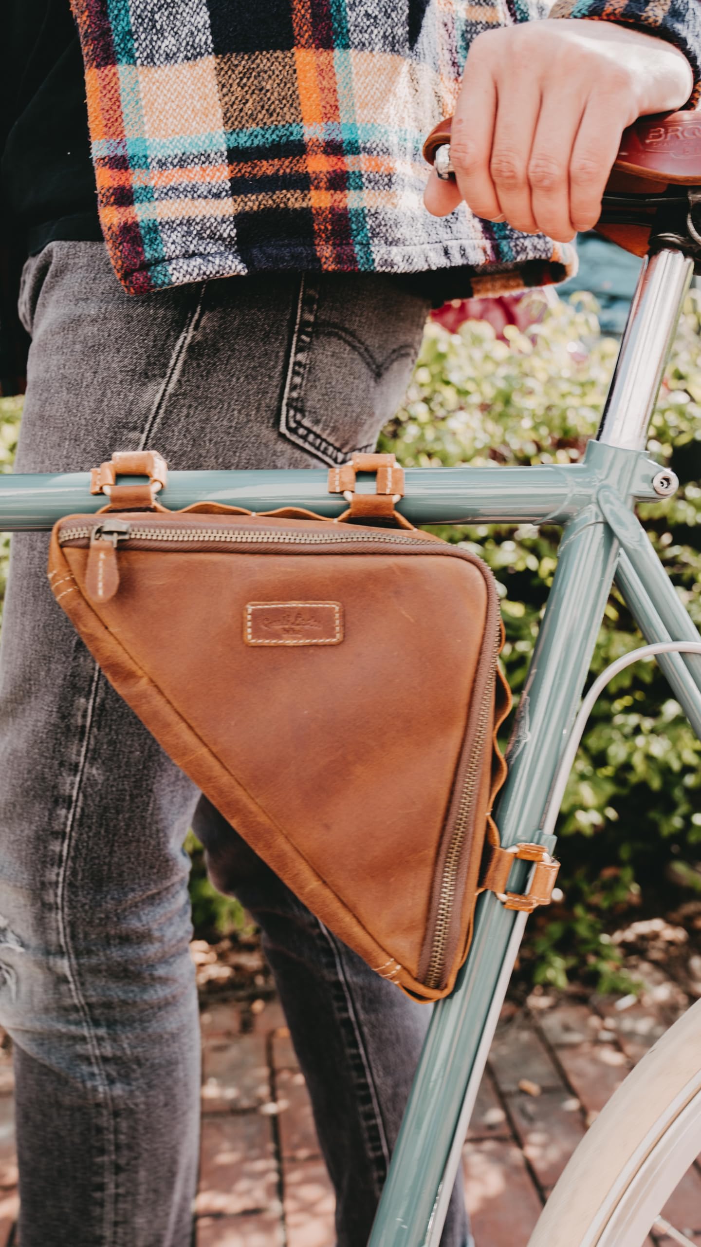 Borsa Da Sella In Vera Pelle Per Bici Gusti - Stile Vintage Raymond P
