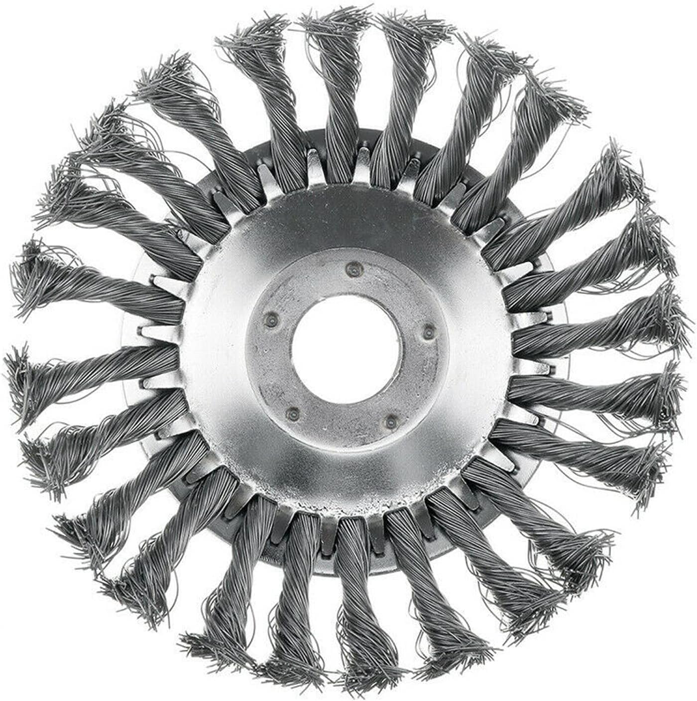 6/8" Weed Brush Steel Wire Trimmer Wheel Garden Lawnmower Grass Cutter