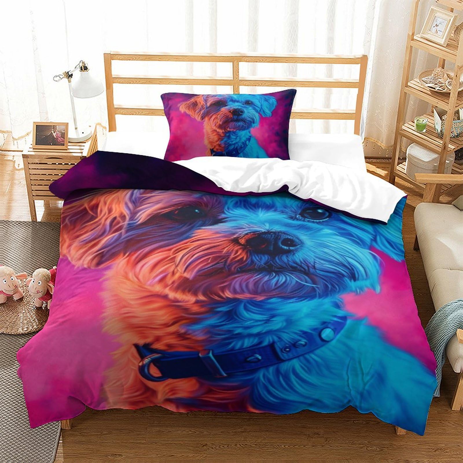 Housse de couette Yorkshire anti-transpiration en microfibre douce facile à repasser