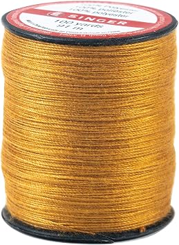 SINGER 67120 Blue Jean Thread, 100 Yards, Old Gold