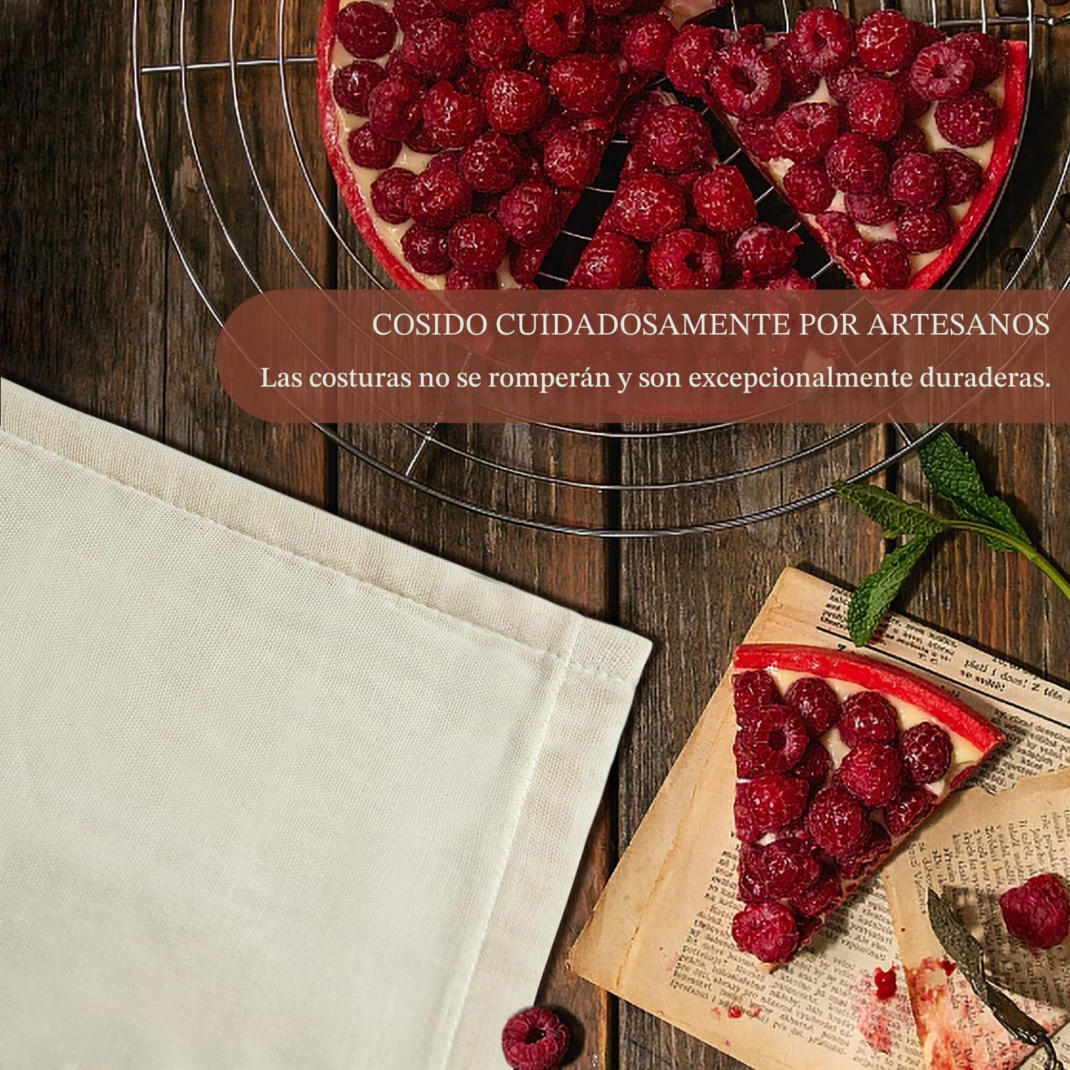 eFond 4 Piezas Telas Filtrante Reutilizable de Algodón Puro sin Blanquear 50x50cm - Colador Ultrafino Lavable para Queso, Zumos y Cocina - Grado 100 (Tela de Filtración, Cheese Cloth)