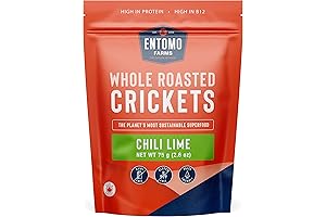Chili Lime Flavored Seasoned Whole Roasted Crickets