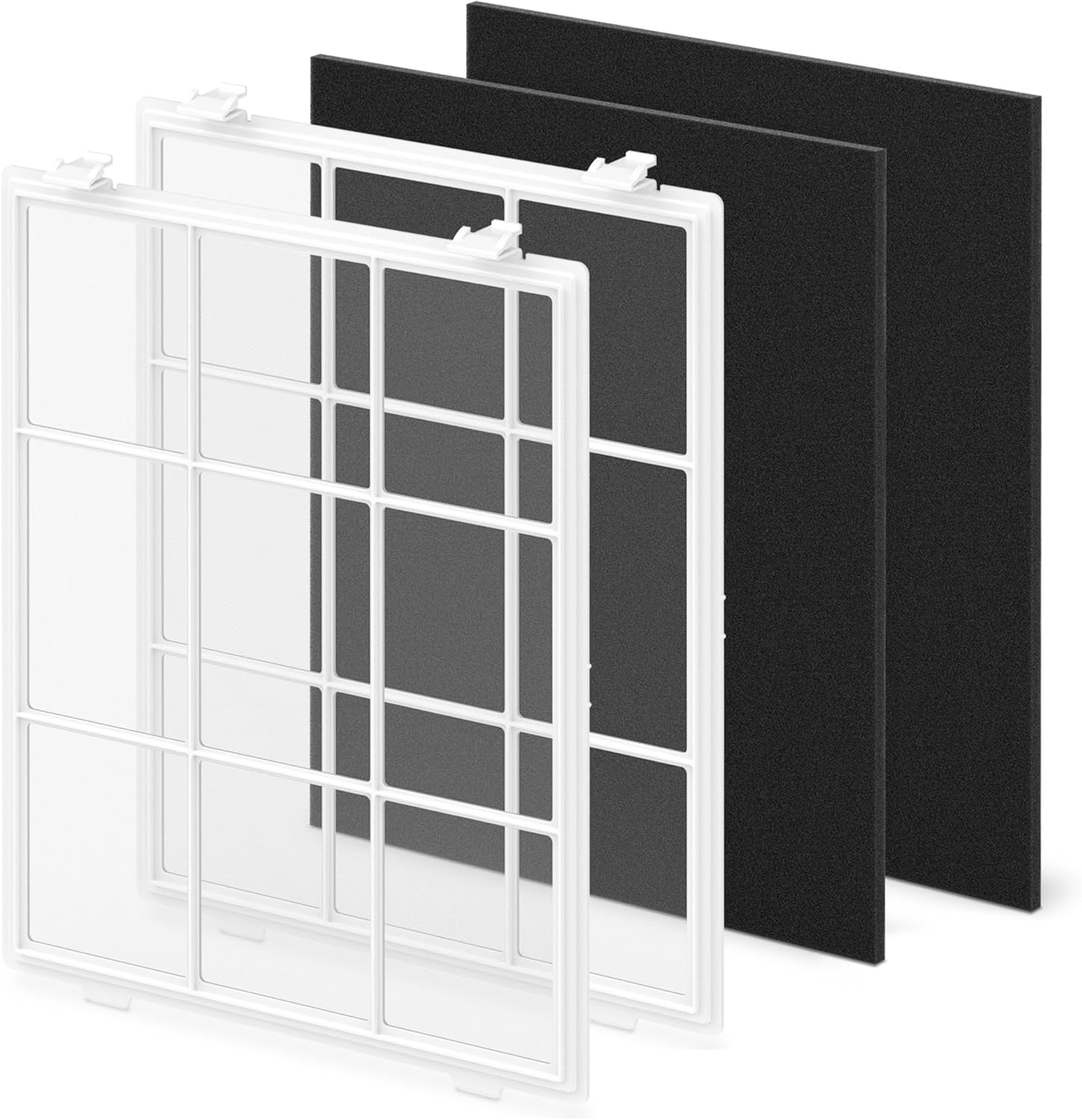 C545 HEPA Replacement Filters S Compatible with Winix C545, Replacement for Winix S Filter Part 1712-0096-00 and 2522-0058-00, 4 True HEPA Filter + 4 Activated Carbon Pre-Filter