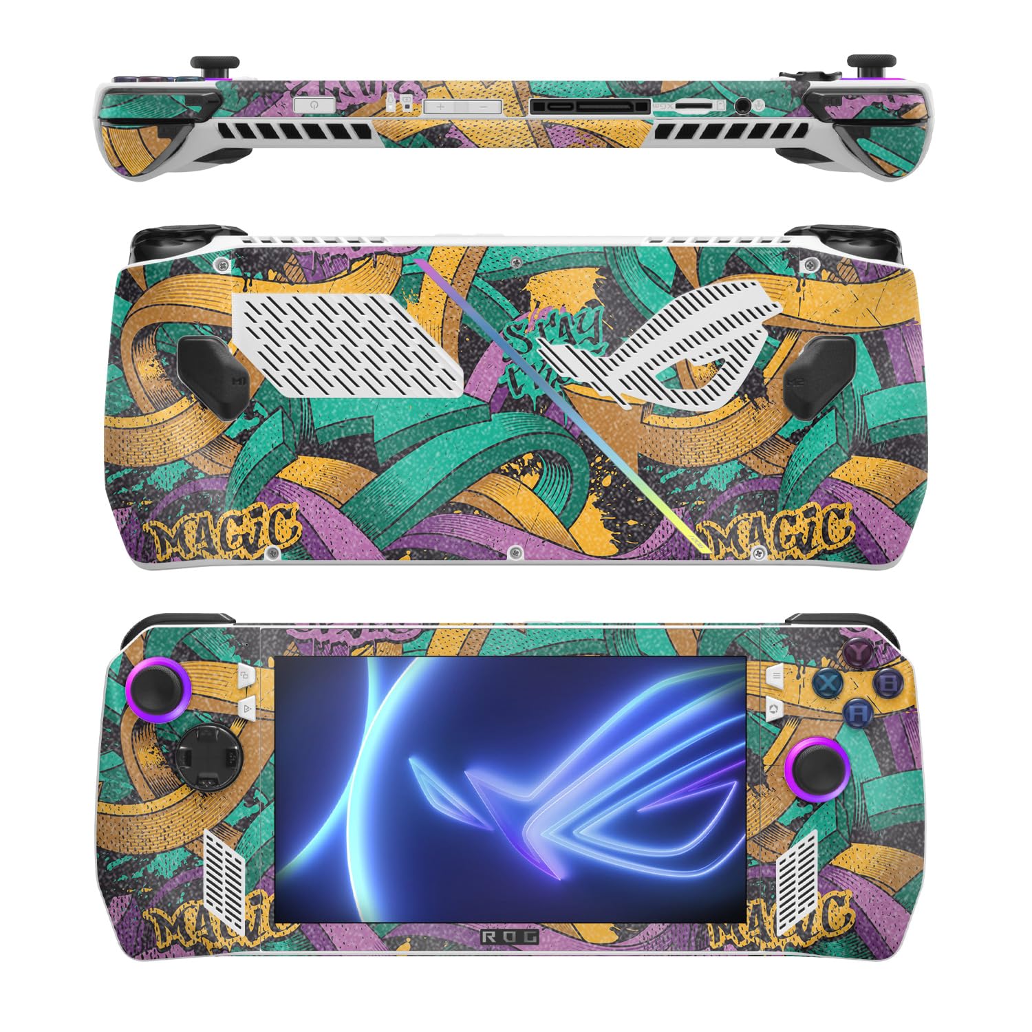 MightySkins Skin Compatible with Asus ROG Ally - Puppy Fall | Protective, Durable, and Unique Vinyl Decal wrap Cover | Easy to Apply, Remove, and Change Styles
