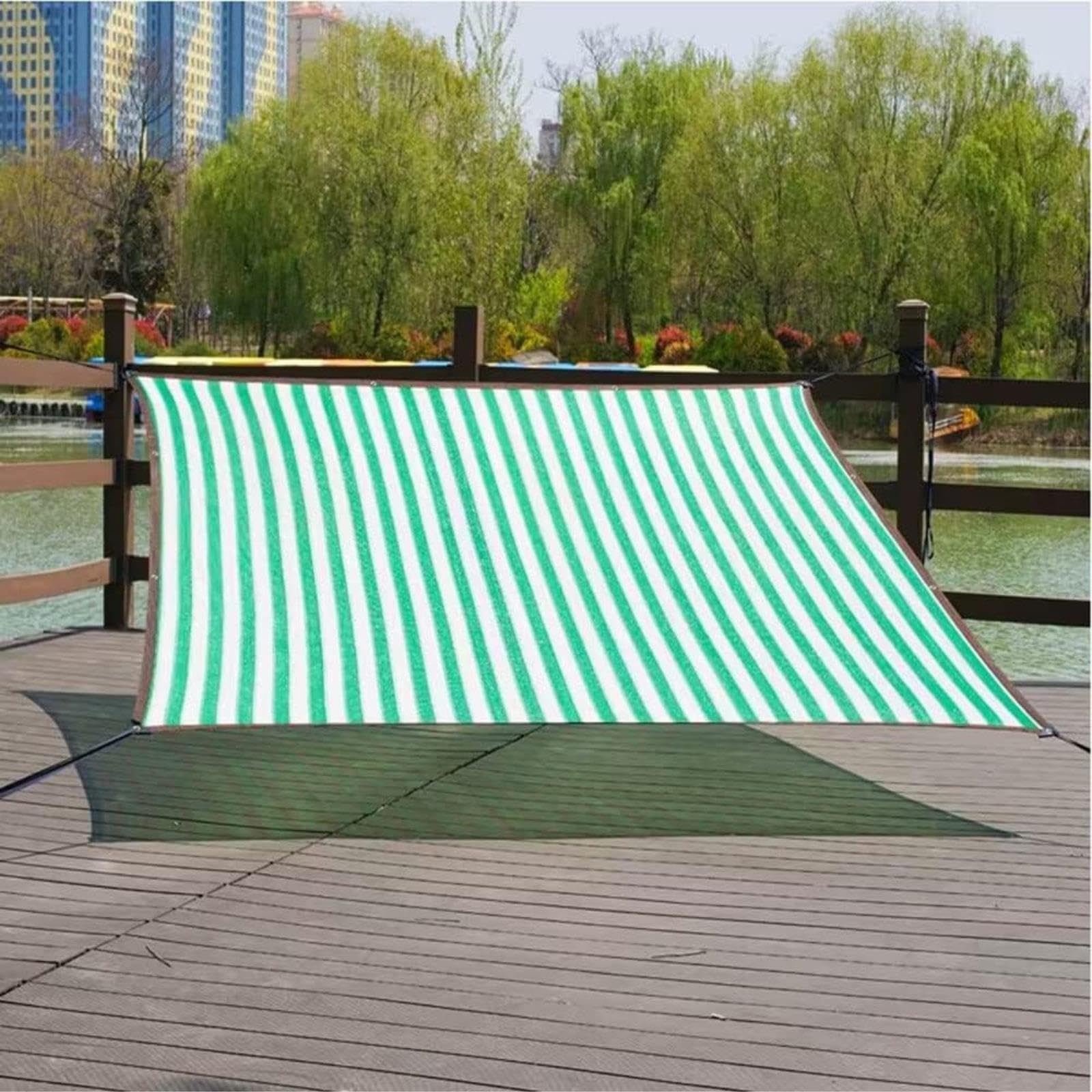 Gartenplane mit Ösen, 90 % UV-Schutz, strapazierfähig, für Gewächshaus und Outdoorpflanzen, 6 x 10 m, strapazierfähige Netzabdeckung für Sonnencreme
