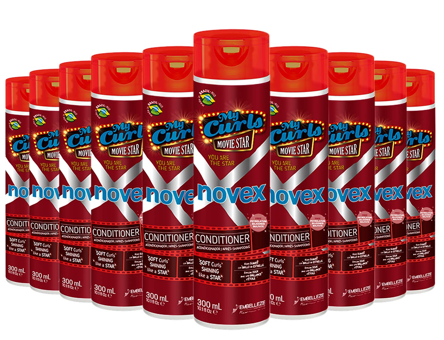 Novex My Curls Movie Star Hair Conditioner - 12 x 300ml (Total 3600 ml.)
