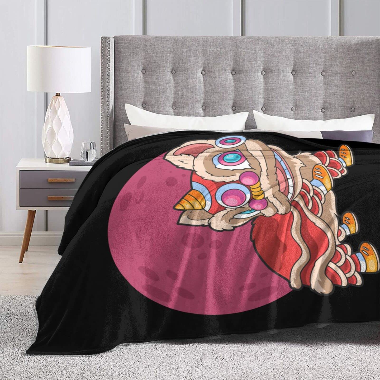 Amazon.com: Chinese Lion Dance Throw Blanket for Couch Bed Sofa