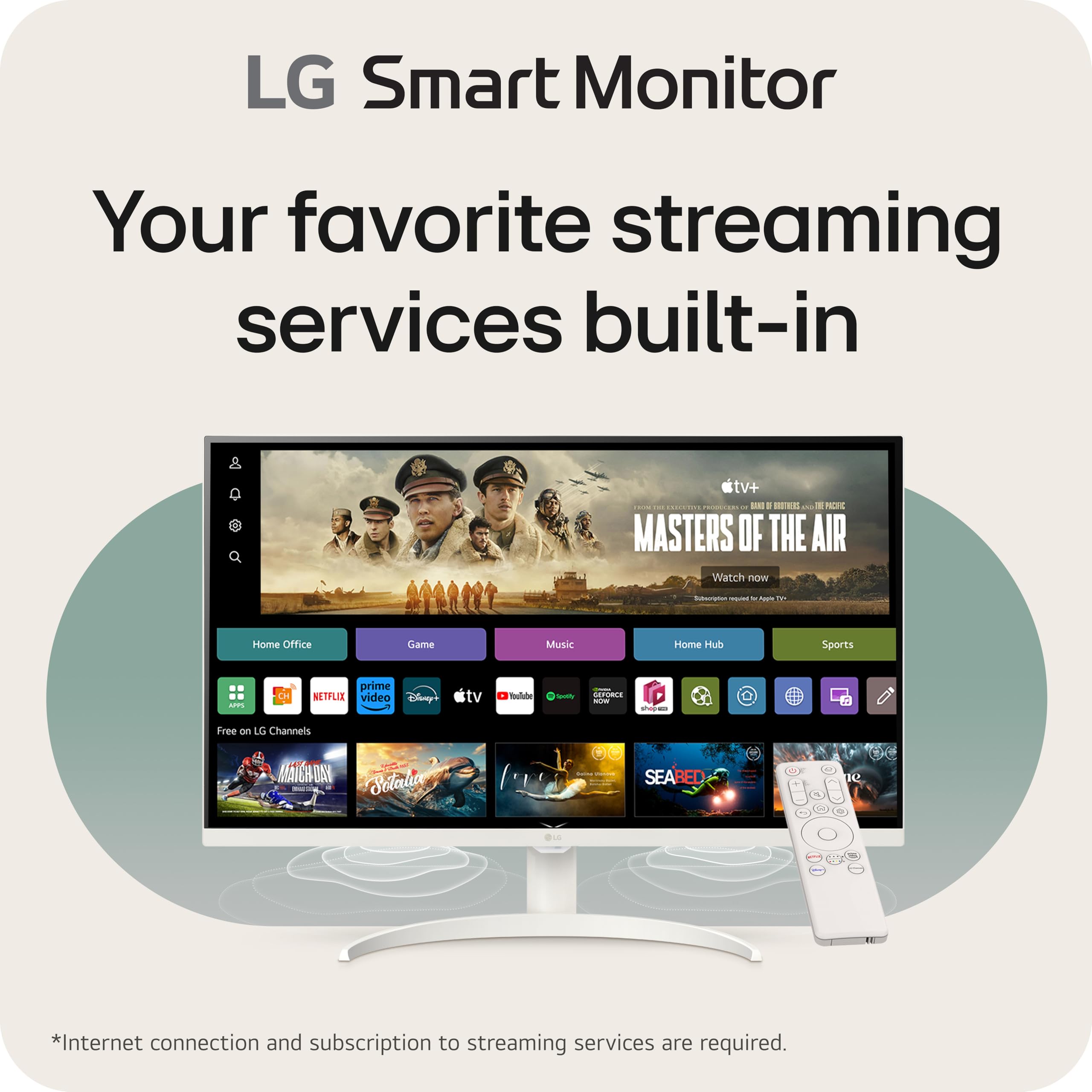 Amazon.com: LG 32SR75U-W 32-inch Smart Monitor with Steaming TV