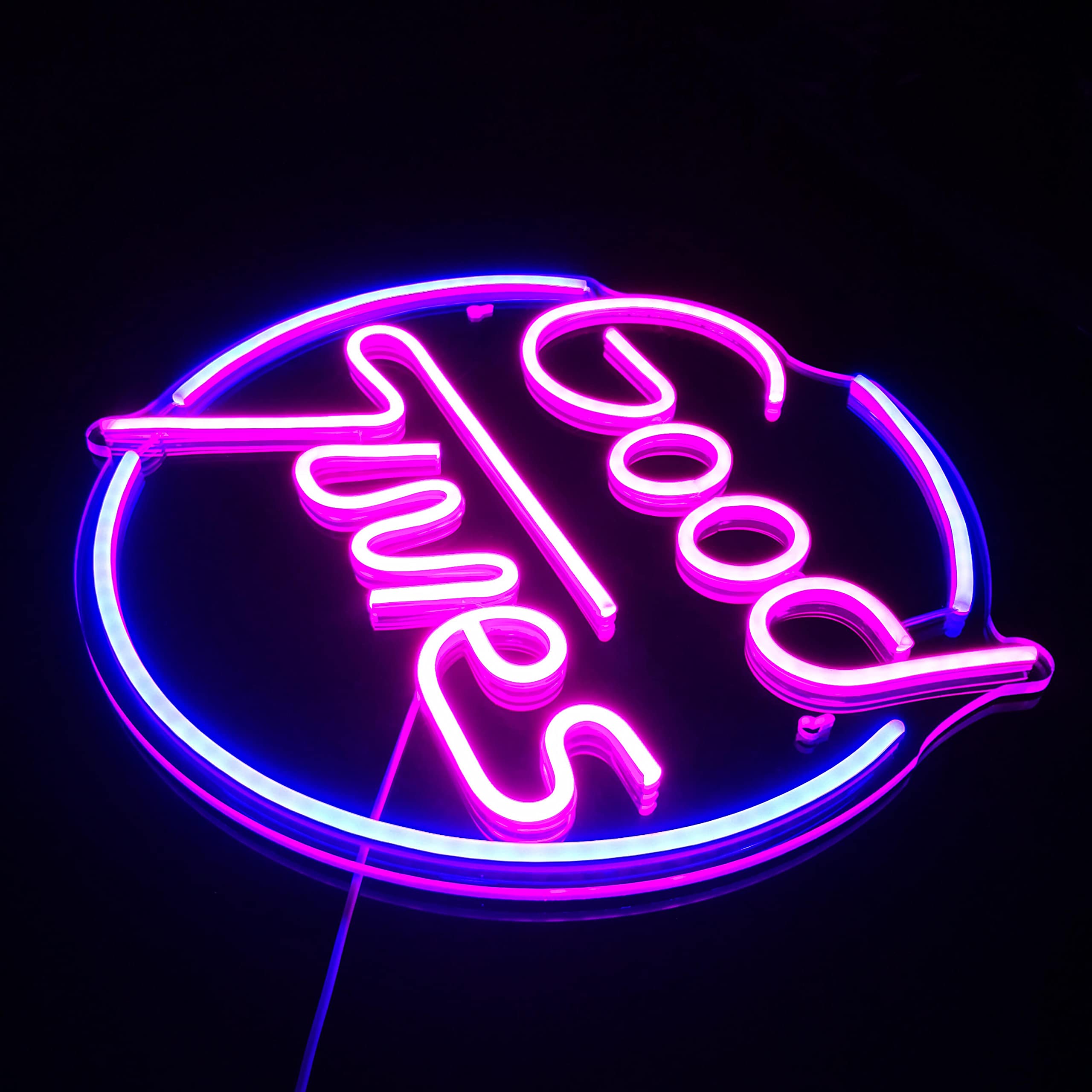 Buy Neon Signs Good Times LED Acrylic Sign Blue Pink Neon Light LED