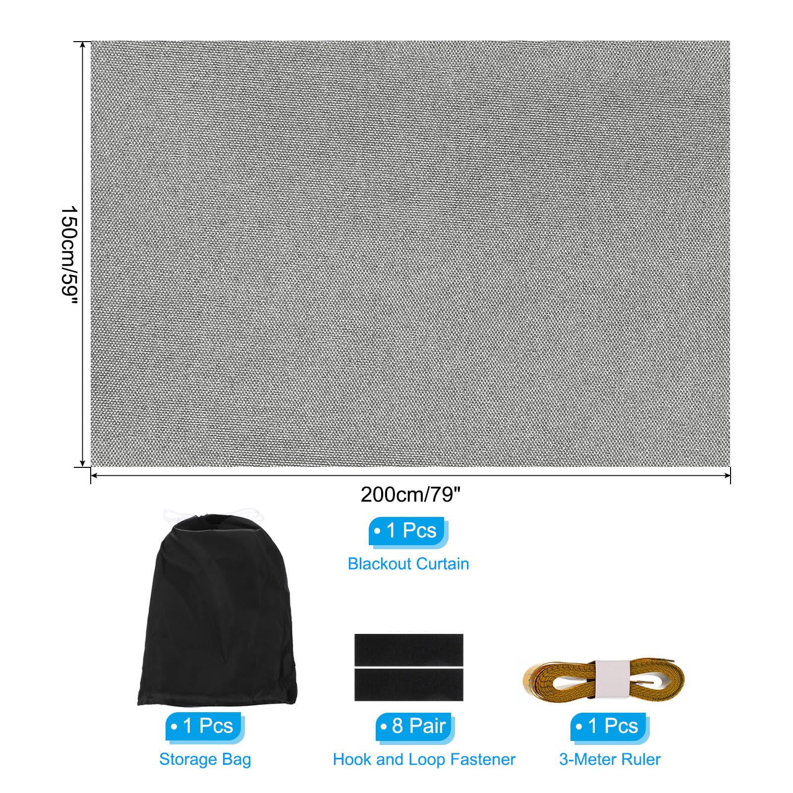 PATIKIL Portable Blackout Curtains - Image 2