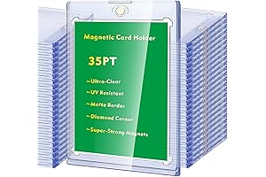 24 Pack 35 Point Magnetic Card Holder, Protect Value of Your Cherished Collection