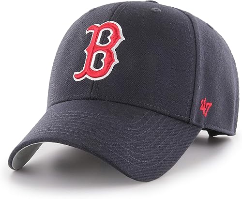 47 unisex-adult Mlb Boston Red Sox 47 Brand Juke Mvp Adjustable Hat Navy-home One Size