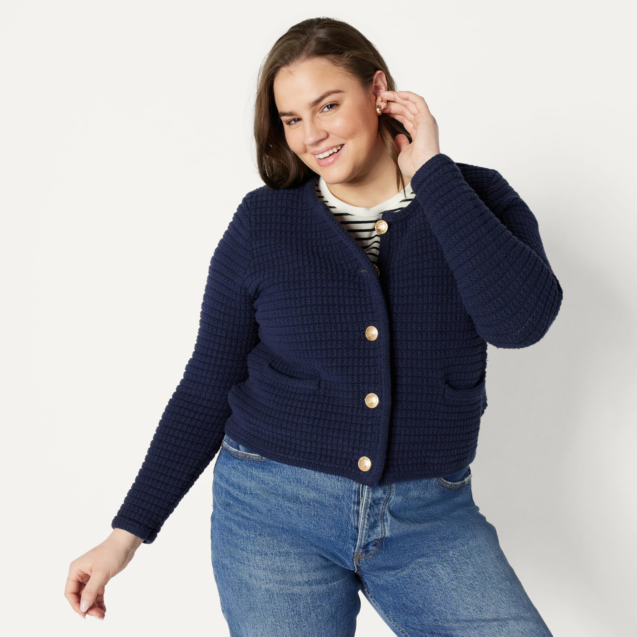Amazon Essentials Damen Mittelschwerer Strickpullover Mit Normaler Passform